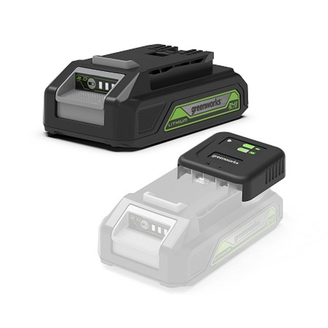 Vendita online KIT BATTERIA + CARICABATTERIA GREENWORKS 24V
